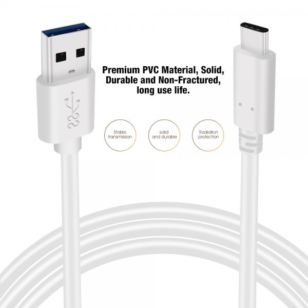 Picture of USB 3.0 Type C cable PVC（white）